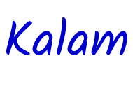 Kalam font